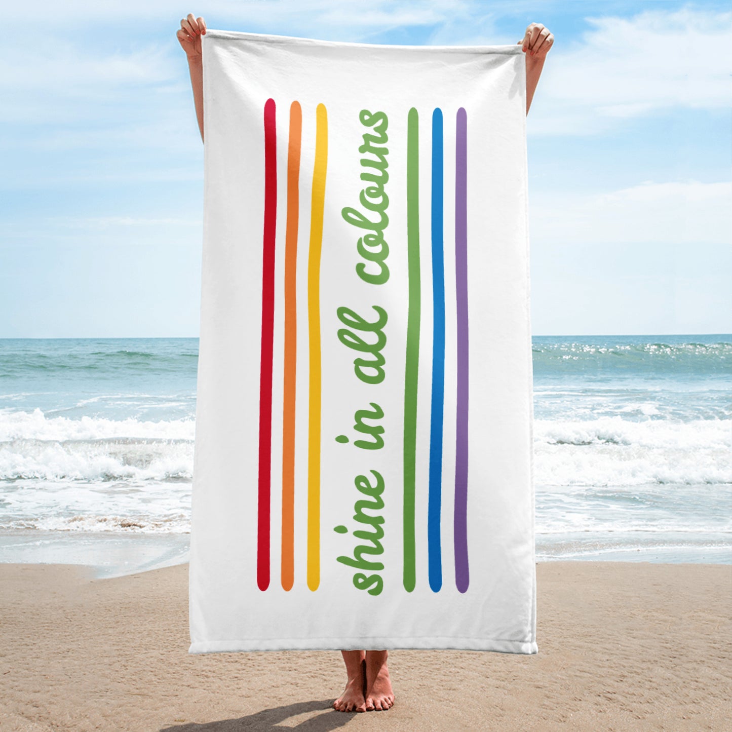 Shine In All Colours Beach Towel