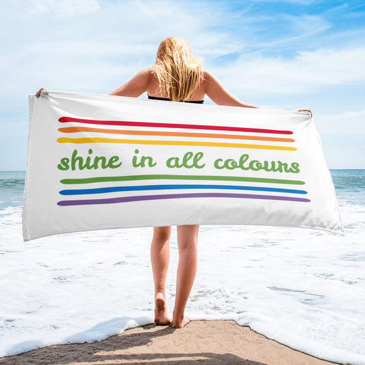 Shine In All Colours Beach Towel